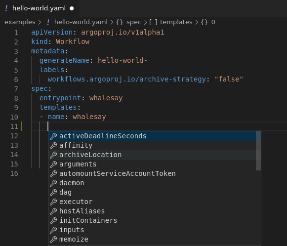 VScode Example Functionality